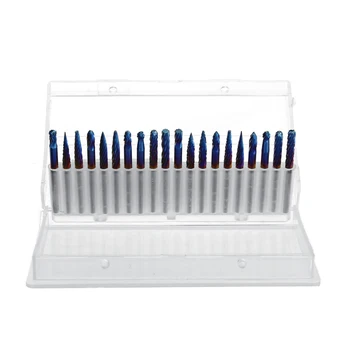 

20pcs 3x3mm Blue-nano Coating Burrs Rotary File Tungsten Carbide Router Rasps For Metal Glass Reinforced Plastic