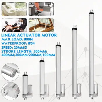 

800N Speed 20mm/s 12V Linear Motor Moving Distance Electric Linear Actuator Stroke 100mm 200mm 300mm 400mm 500mm