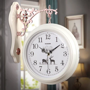 

Vintage Retro Kitchen Wall Clock Modern Design Retro Europe Wall Clock Large Living Room Creative Reloj Pared Home Decoration