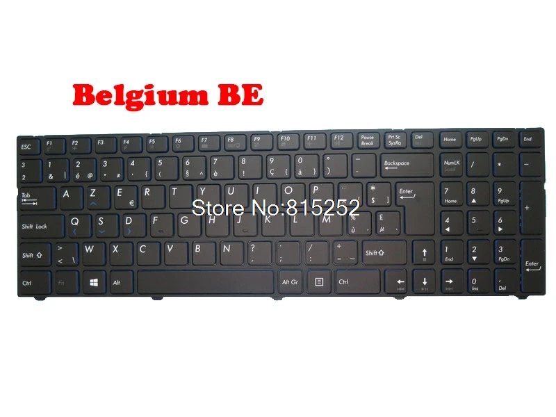 Клавиатура для ноутбука Pegatron D17K D17S V150062UK1 0KN0-CNDBE11 0KN0-CNDWB11 словенская SL/Бельгия BE с