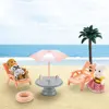 School Bus Miniatures For Dollhouse Accessories Forest Animal Furniture Dolls 1/12 Miniature Food Bookshelf Doll House Girl Toys 5