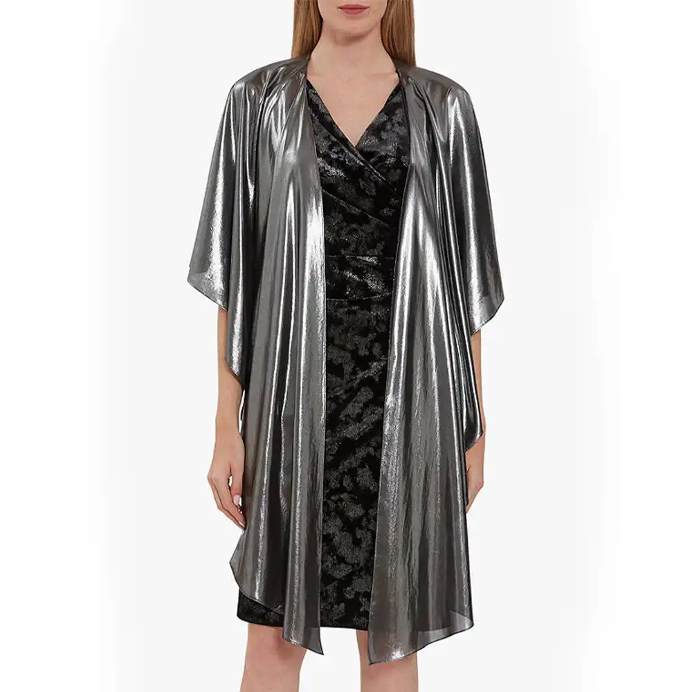 simple gown with shrug