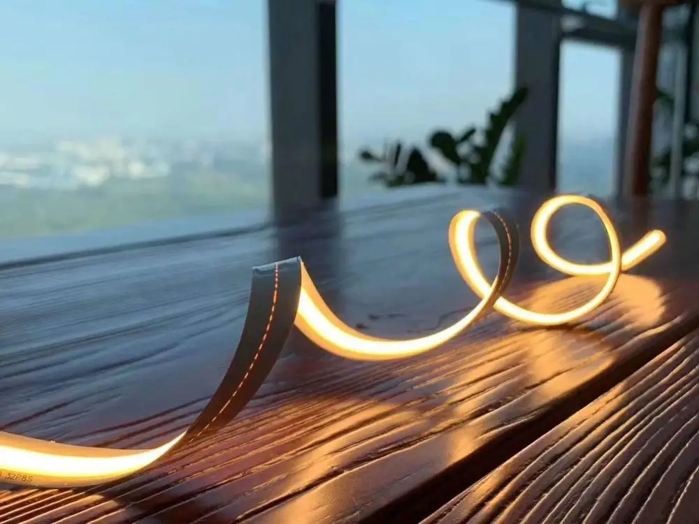 5 м гибкая светодиодная лента COB 14 Вт/м высокой плотности LED неоновый свет Мягкая