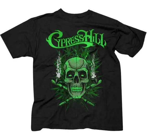 CYPRESS Холм-зеленый череп-футболка S-M-L-XL-2XL-3XL новый официальный