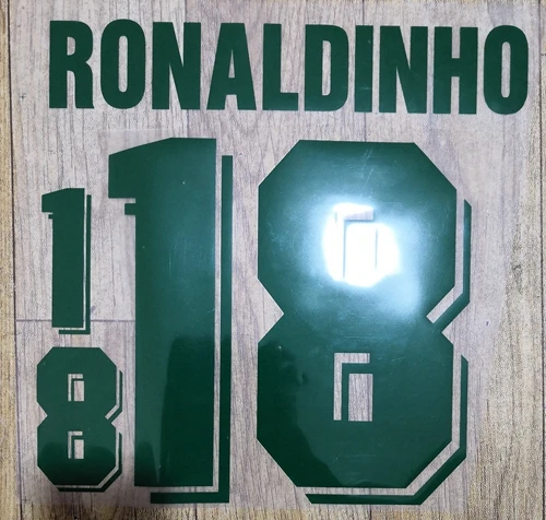 Антикварная медь 1994 Бразилия BEBETO RONALDINHO RONALDO nameset патч-значок - Цвет: Антикварная медь