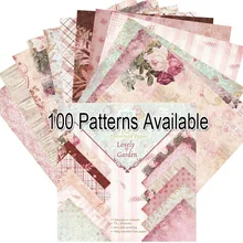 Бумажные пакеты для скрапбукинга 6 дюймов, 24 листа Бумажные пакеты для скрапбукинга 6 дюймов, 24 листа