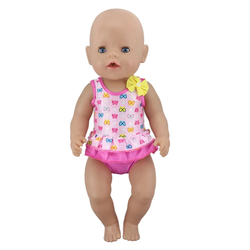Новые милые модные купальники бикини подходят для 43 см кукла 17 дюймов Reborn кукла аксессуары - Цвет: 06