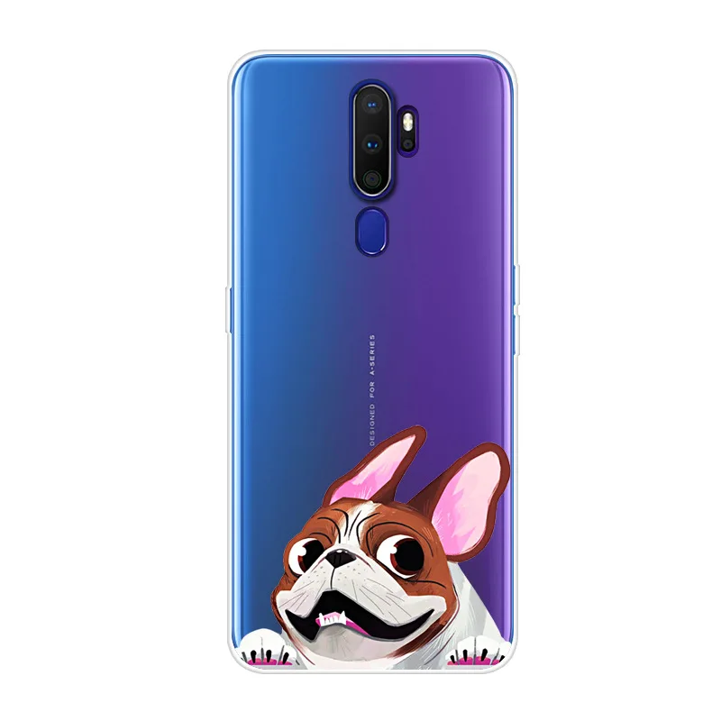 Ультратонкий Тонкий ТПУ окрашенный чехол для OPPO A9 A5 милый силиконовый мягкий Противоскользящий чехол для телефона окрашенный чехол