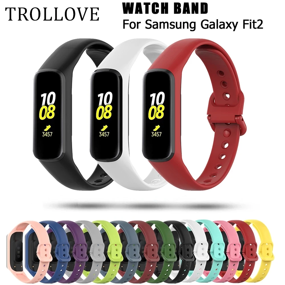 Ремешок для Samsung Galaxy Fit2 R220 сменный ремешок часов Fit 2 SM-R220 спортивный силиконовый