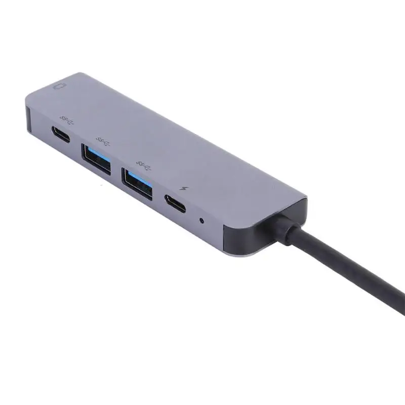 5 в 1 TYPE-C концентратор USB-C для 4K30Hz HDMI USB TYPE-C 60W адаптер