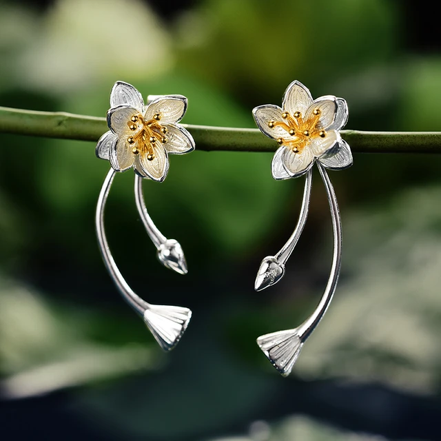 Boucles d'oreilles en argent - chuchotement