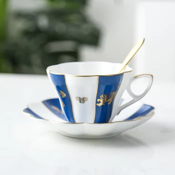 

Afternoon Camellia Tea Cup, American Bone Porcelain Coffee Cup Set, European Ceramic Phnom Penh