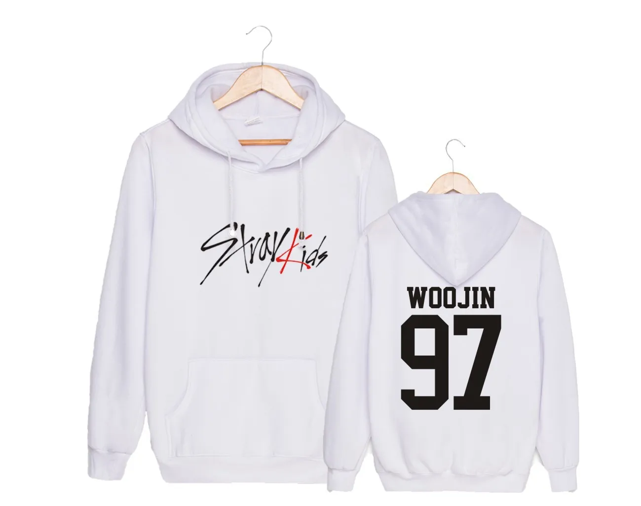 Straykids/модный детский пуловер с капюшоном, бархатный пуловер больших размеров для мужчин и женщин