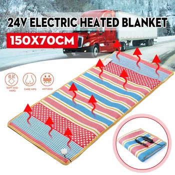 

24V Car Electric Blanket 150x70cm Double Body Warmer Mattress Soft Electric Heating Blanket Warmer Heating Carpet Shawl Pad Mat