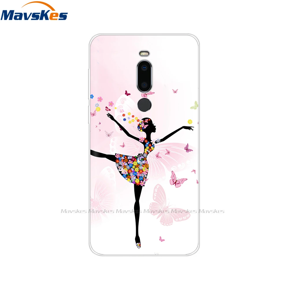 cases for meizu belt Silicone Cover for Meizu M8 Case oft TPU Protective Phone Case Cartoon Flowers Bumper Shell for Meizu M8 Lite M 8 Case Cover Bag best meizu phone case brand Cases For Meizu