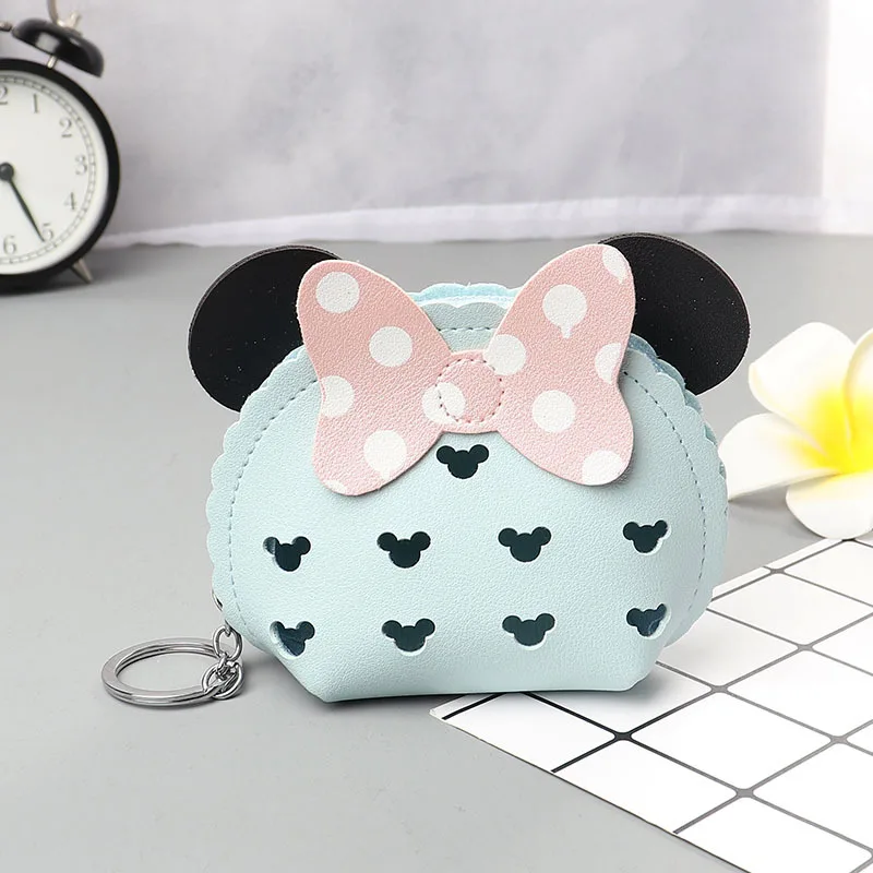 Disney Mickey Mouse Minnie pu кошелек милый мультяшный мини многофункциональный для монет