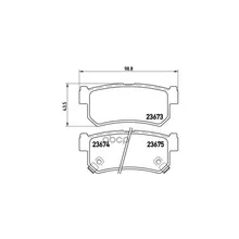 Комплект Тормозных Колодок Задних Brembo P15010 Brembo арт. P15010
