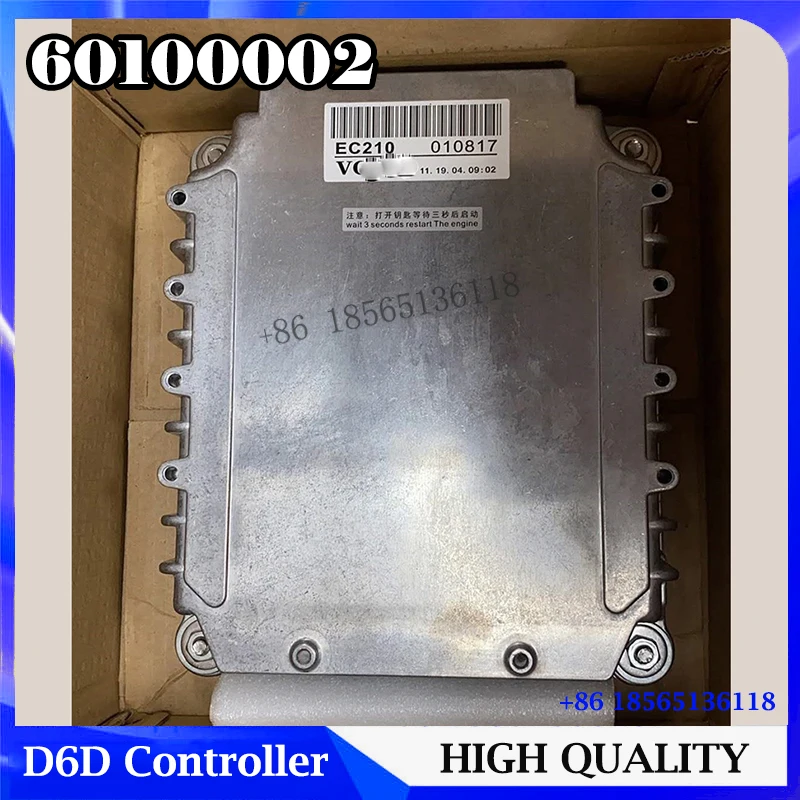 

Excavator EC210 EC210BLC D6D ECU Controller 60100002 Engine Computer Board Controller With Programmed