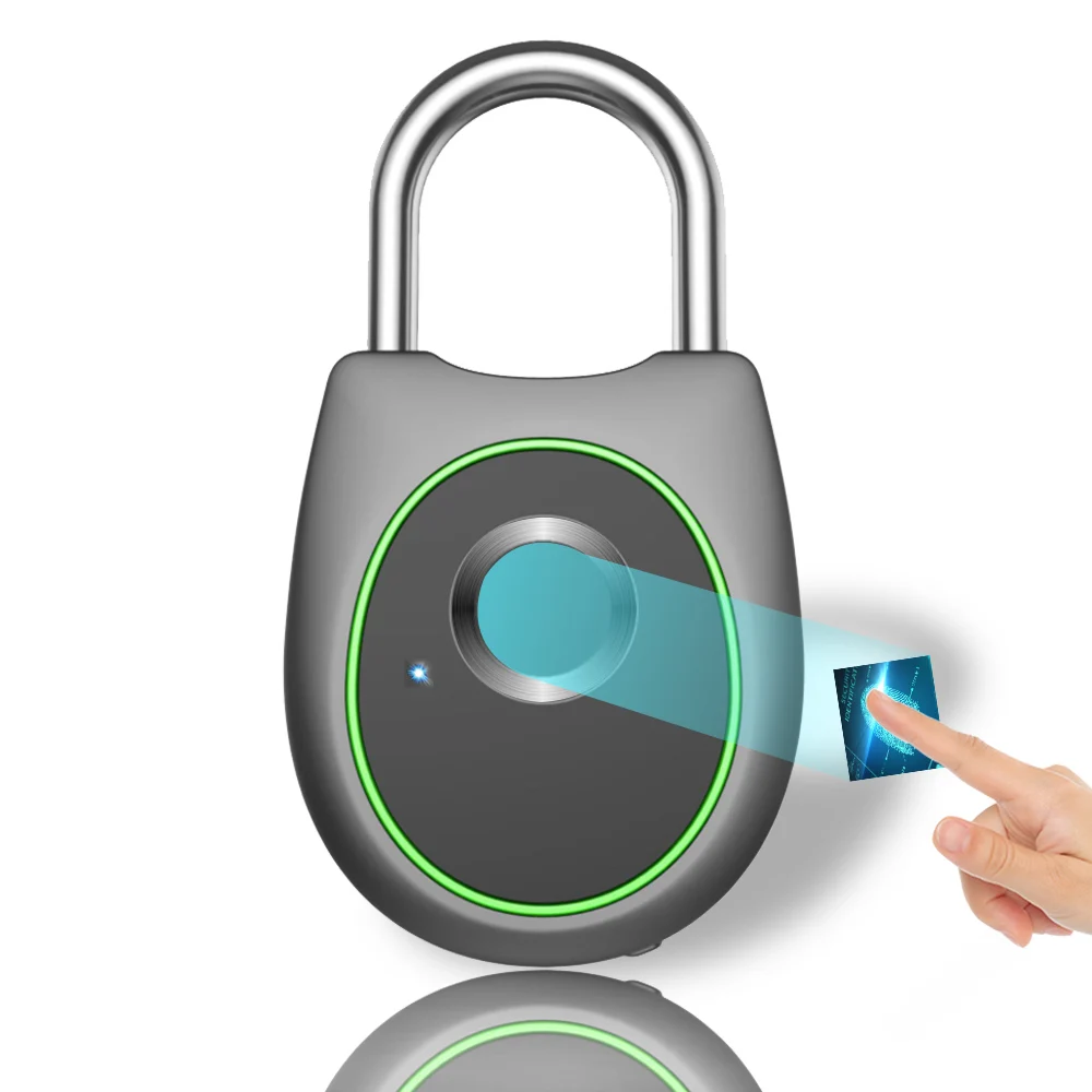 

Smart Security Fingerprint Door Lock Padlock USB Charging Waterproof Keyless Anti Theft Travel Luggage Drawer Safety Lock