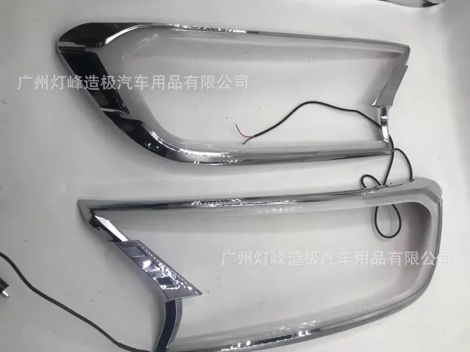 White DRL светодиодный фара дневного света крышка для ford ranger T7- аксессуары для ford ranger everest endeavor - Испускаемый цвет: White