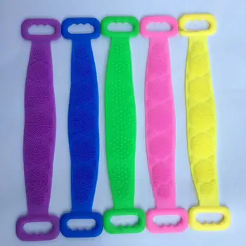 

2 PCS Silicone Bath Towels for Men and Women Long 60cm(Ramdon Color)