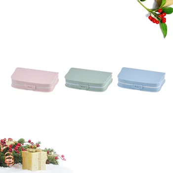 

3PCS Dustproof Capsule Pill Organizer 6 Slots Medicine Storage Box Portable Sealing Medicine Storage Case for Indoor Outdoor Tra
