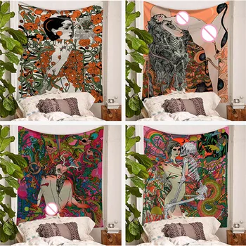 

Indian women Mandala Wall hanging Tapestry Sleeping Travel Beach Throw Yoga mat Paisley large 150*200cm wall Tapestry