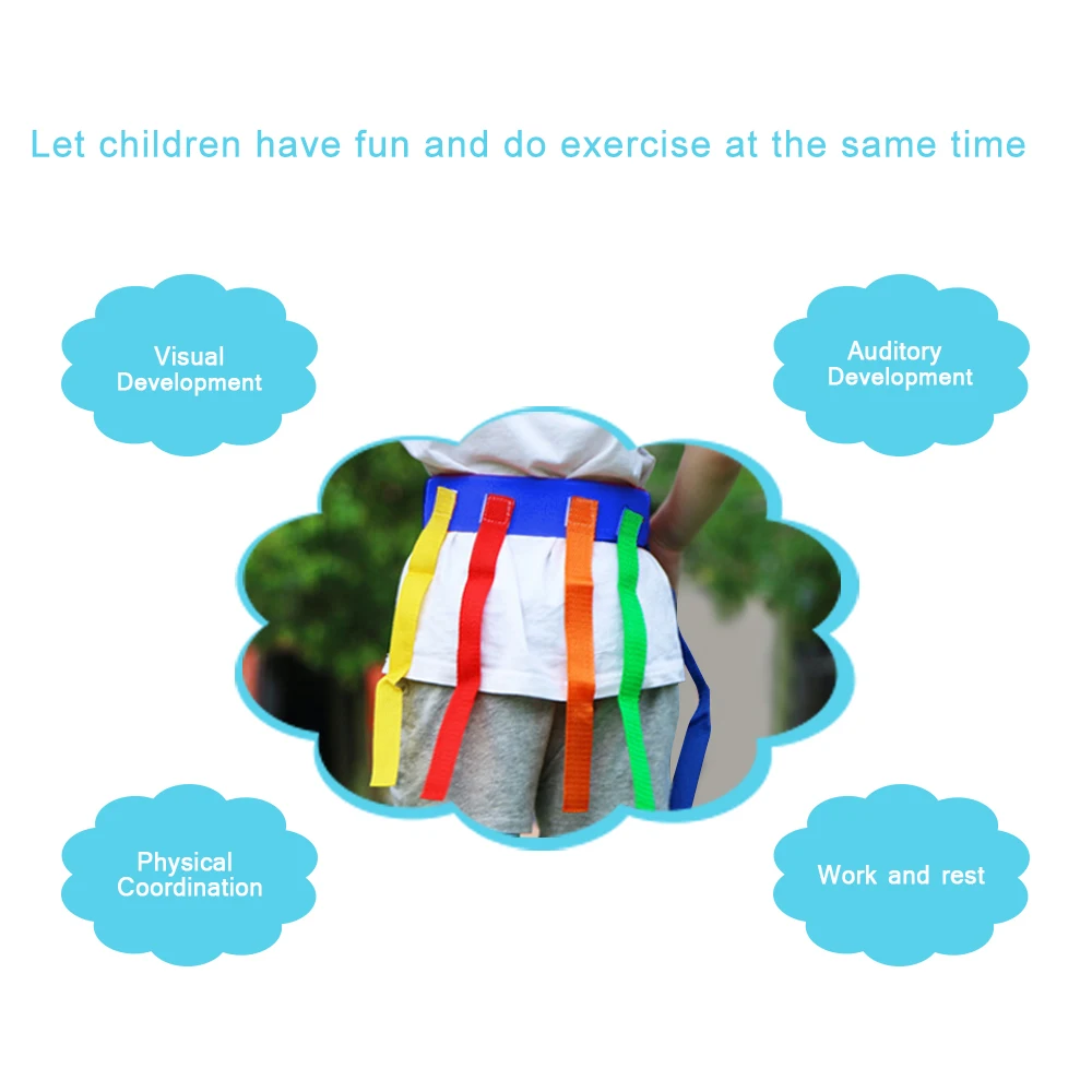 Детские игрушки геймплей Pull Tail игры пояса игрушки для детского сада детей погоня игра ловить хвост уличное спортивное снаряжение хвост Pull