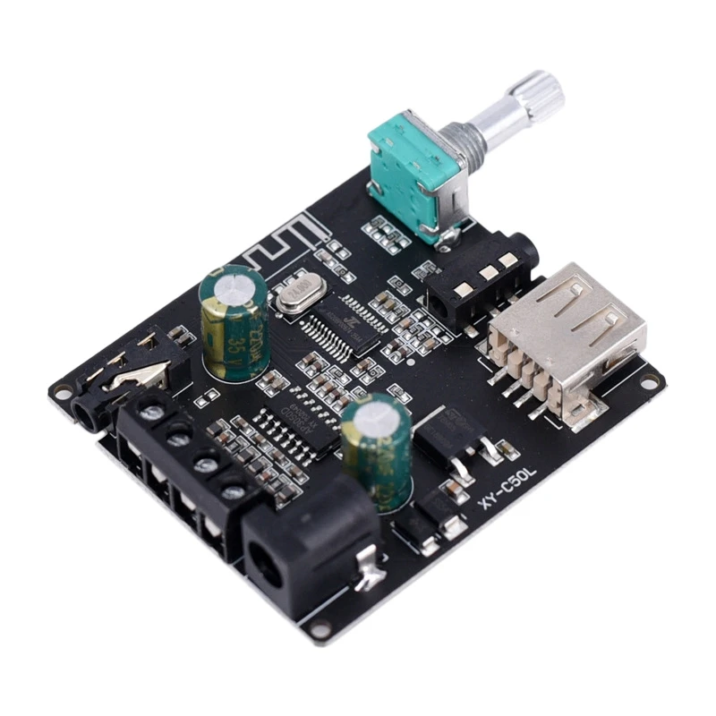 Audio Amplifier Board audio amplifier board YX-C50L Bluetooth 5.0 Subwoofer Amplifier Board High Power Audio Stereo Amplifier Board 2X50W Bass AMP