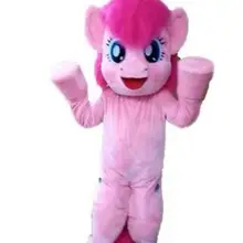 Взрослый Милые Deluxe футболки с принтом «Little pink пони Пинки костюм коня-маскота рождественские маскарадные костюмы на Хэллоуин, маскарадный костюм