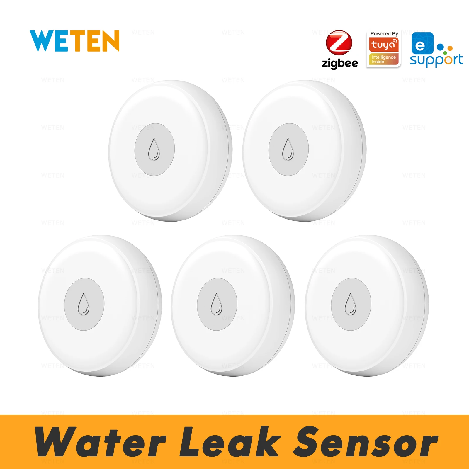 Tuya Ewelink Zigbee Water Leak Alarm Detector Sensor, Work With Sonoff
