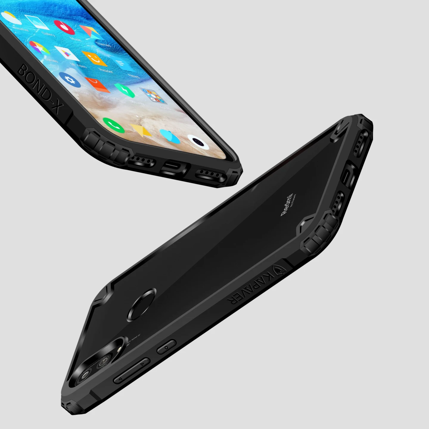 KAPAVER прозрачный гибридный жесткий чехол для Redmi Note 7/Redmi Note 7 Pro TPU бампер ударопрочный защитный задний Чехол