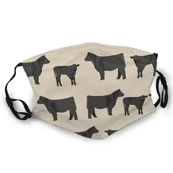 

Cattle Animal Double-sided printed dustproof and windproof mask, can be cleaned and reused, suitable for outdoor sports