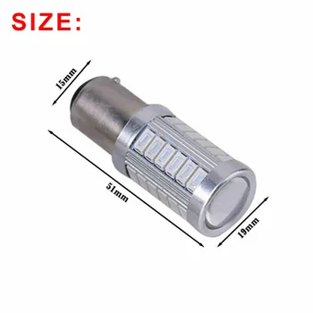 

Canbus LED Brake Light Turn signal Replacement Auto Red 360 Degree DC 12V 33SMD