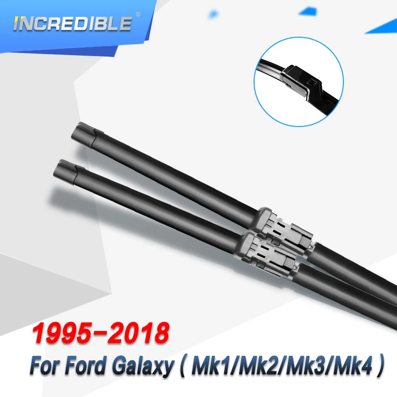 Невероятные щетки стеклоочистителя для Ford Galaxy Fit сверхмощный крюк/боковой штифт/Кнопка/щепотка таб модель год от 1995 до