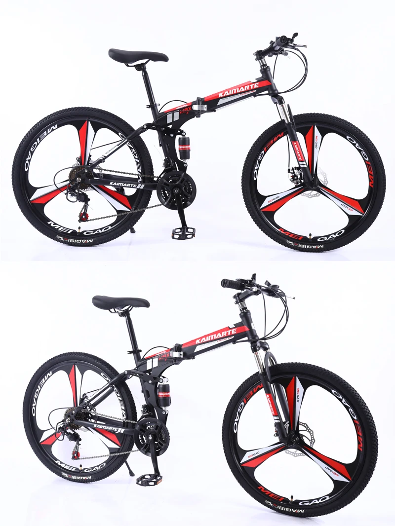 Cheap New 26inch bike 21 speed folding mountain bicycle Two-disc brake bicycle Spoke wheel/knife wheel mountain bicycle Adult bike 16