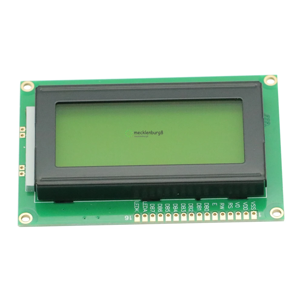 

LCD 16x4 1604 Character LED Display Module LCM Yellow Blacklight 5 V