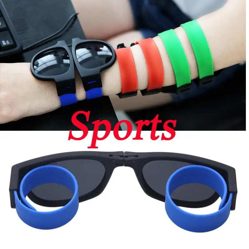 Уличные солнцезащитные очки унисекс с защелкивающимся браслетом забавные