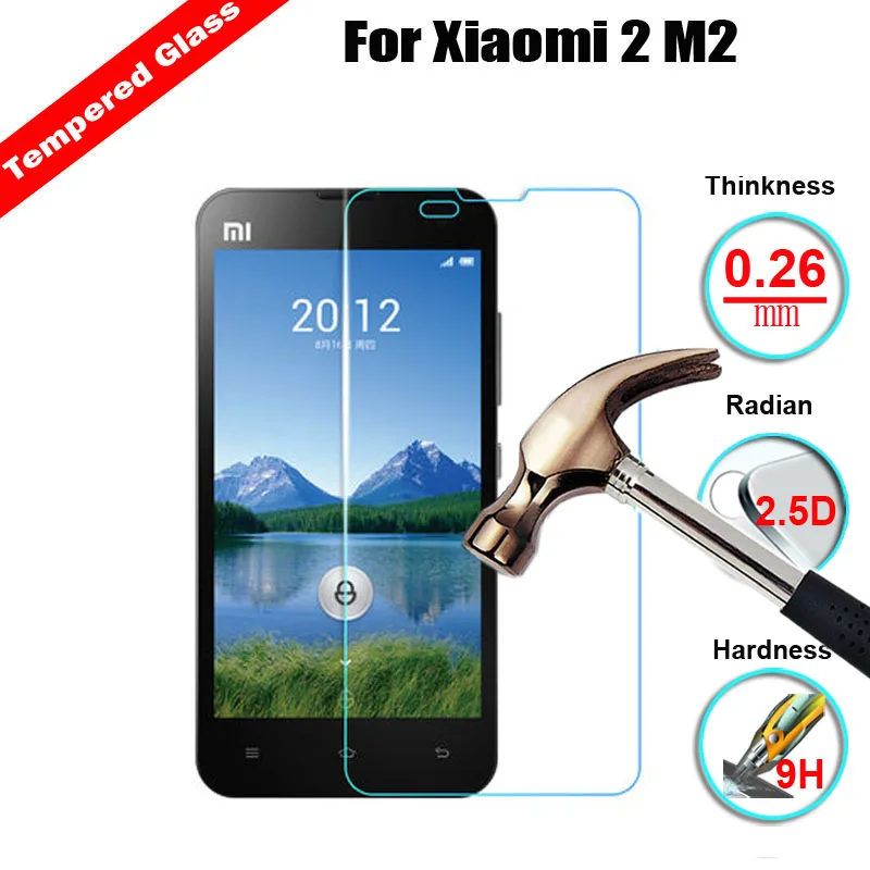 XSKEMP 9H 2.5D 0 3 мм Премиум Закаленное стекло для Xiaomi Mi2 M2 устойчивый к царапинам