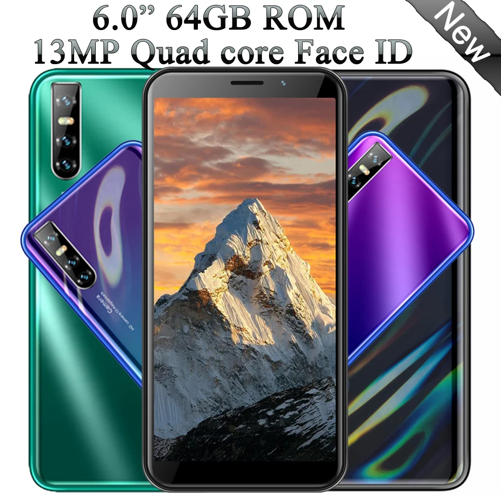 Face unlocked F2 Pro Android Quad Core Global 4GB RAM 64GB ROM 13MP Smartphone 6.0inch Screen Cellphones celulares Mobile Phones | Мобильные