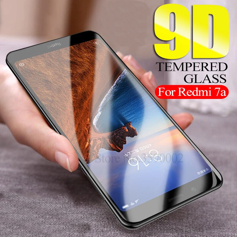 Защитное стекло с полным покрытием 9D для xiaomi redmi 7a xiomi xaomi red mi 7 a a7 закаленное