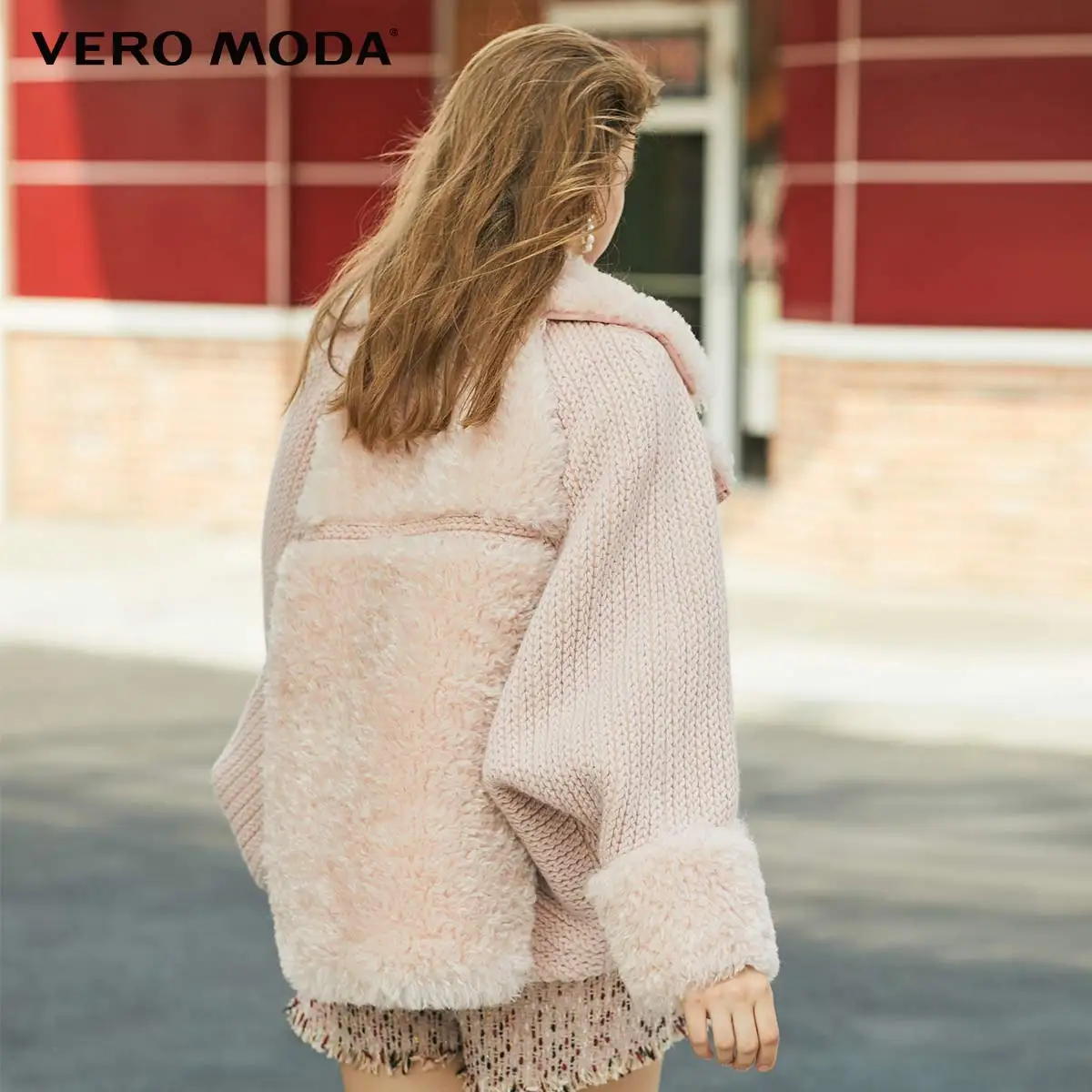 Vero Moda женский лацкан сращивания ткани с открытыми плечами куртка | 319348504