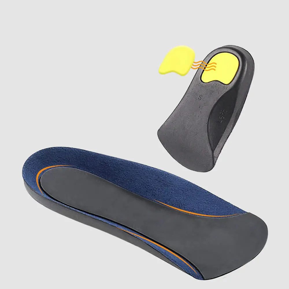 

EVA Seven-Point Insoles Half Pad Foot Bow Supporting Correction Insoles High Elastic Faux Sued Arch Orthopedic Insole