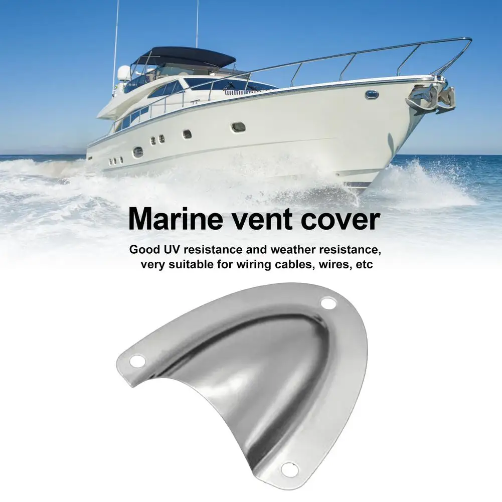 Boat Stainless Steel Clam Shell Vent Hose Cable Cover Marine/ Yacht