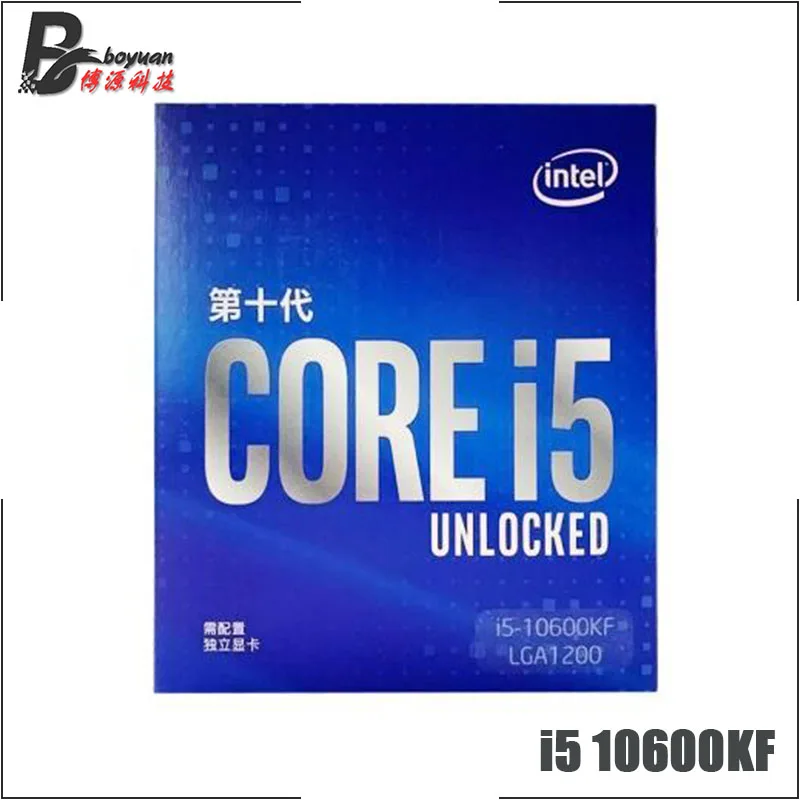 Процессор Intel Core i5-10600KF I5 10600KF 4 1 ГГц шестиядерный двенадцатипоточный процессор 65