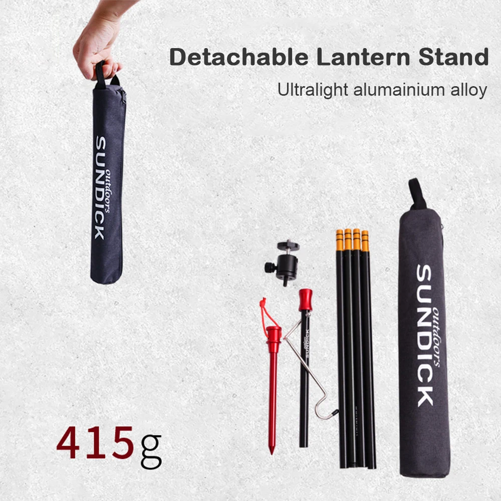 Bracket-Lamp-Holder Tripod Lantern Stand-Lamp Detachable Camping-Accessory