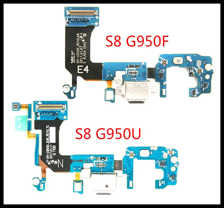 Одежда высшего качества для Samsung Galaxy S8 G950F G950U G950 USB Зарядное устройство разъем гибкий Док-станция разъем гибкий usb-зарядный порт кабель
