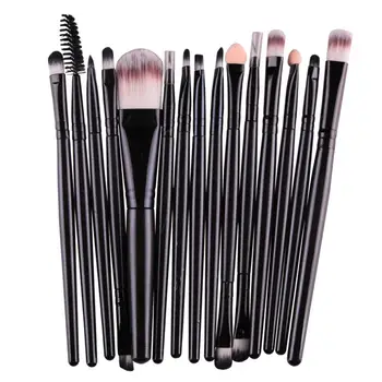 

Pro 10/15Pcs Makeup Brushes Set Powder Foundation Eye Shadow Eyelash Eyeliner Lip Make Up Brush Tool Pencil Maquiagem Hot Sale