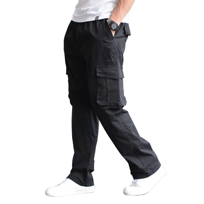 

High Quality Men Overalls Tooling Trousers Cargo pants Large Size New Summer Men Loose Sportswear Casual Pants Size 6XL