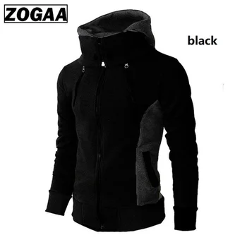 

ZOGAA 2020 Men Spring Hoodies Slim Fit Streetwear Fake 2Pcs Hooded Coat Plus Size Mens Hoodies sweatshirts men winter clothes